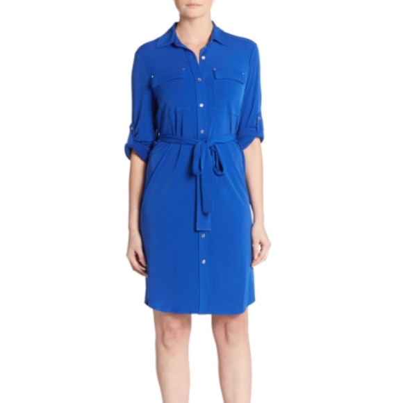 Calvin Klein Dresses & Skirts - Calvin Klein belted shirt dress
